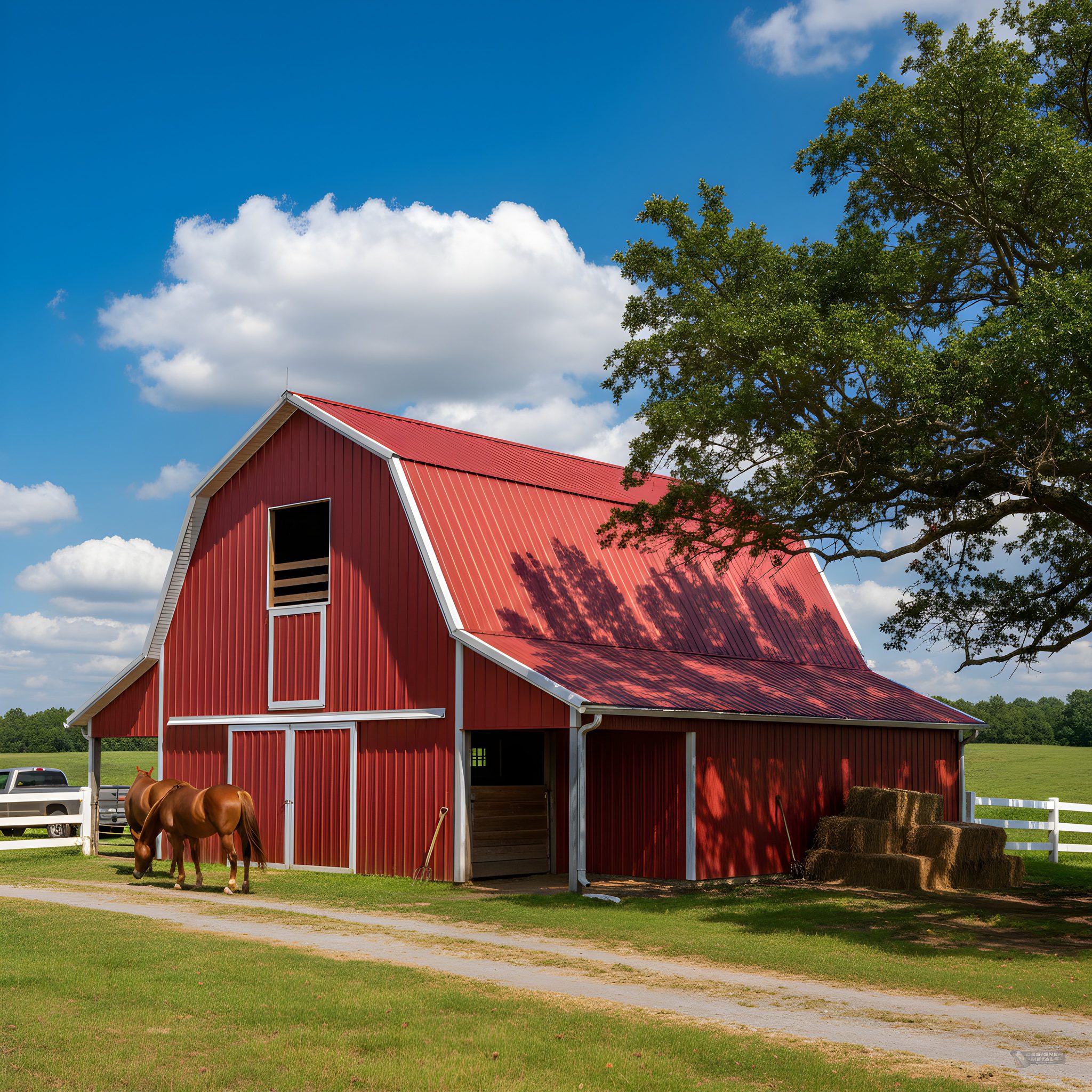 Classic red barn