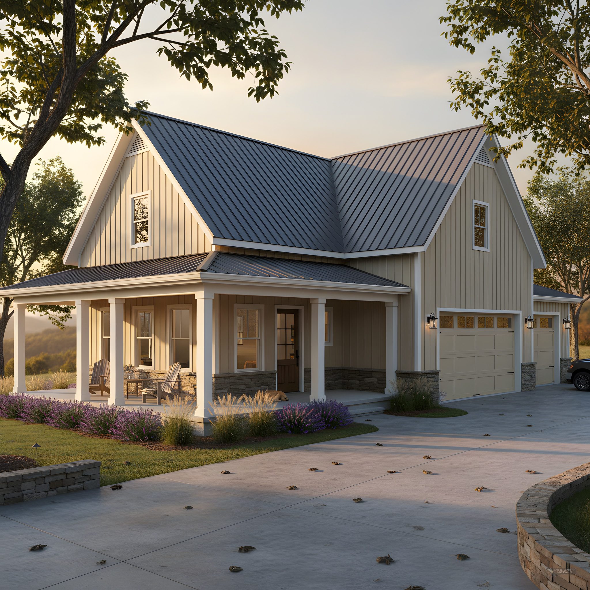 Modern barndominium