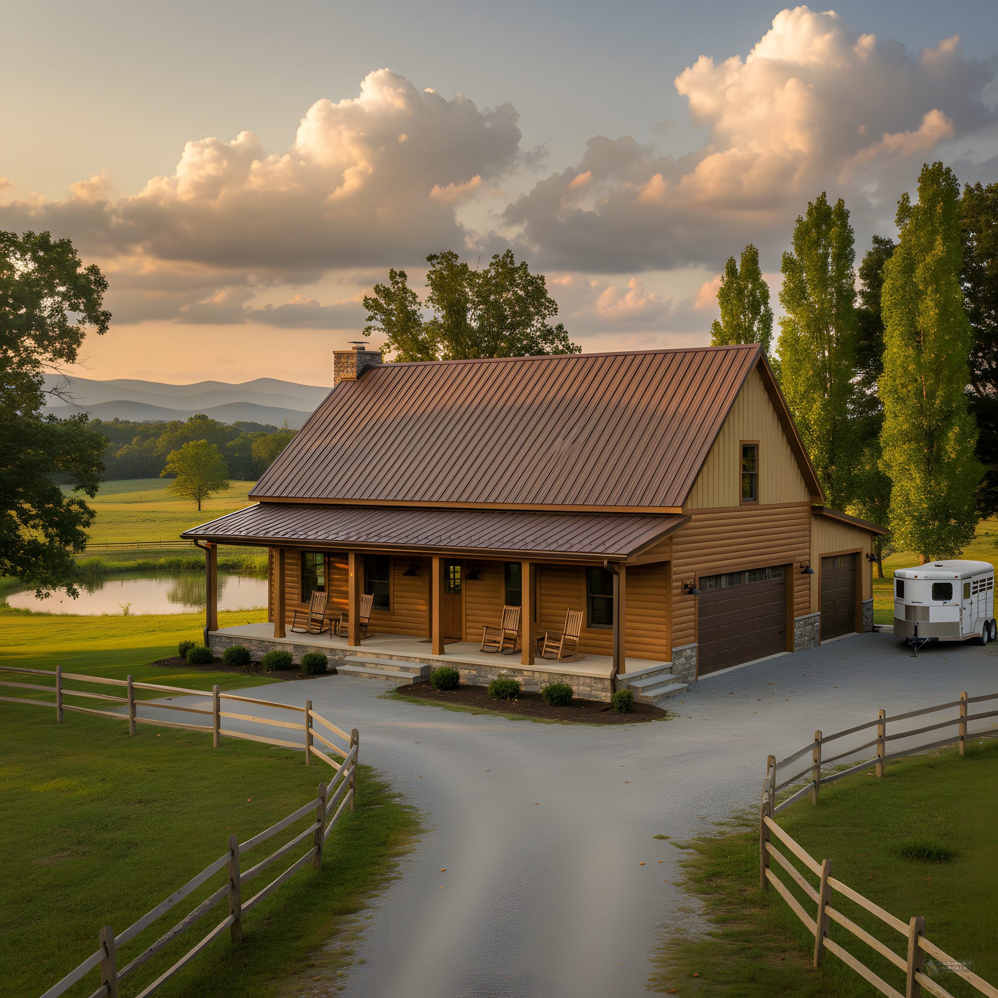 Metal barndominium with Designer Metals panels