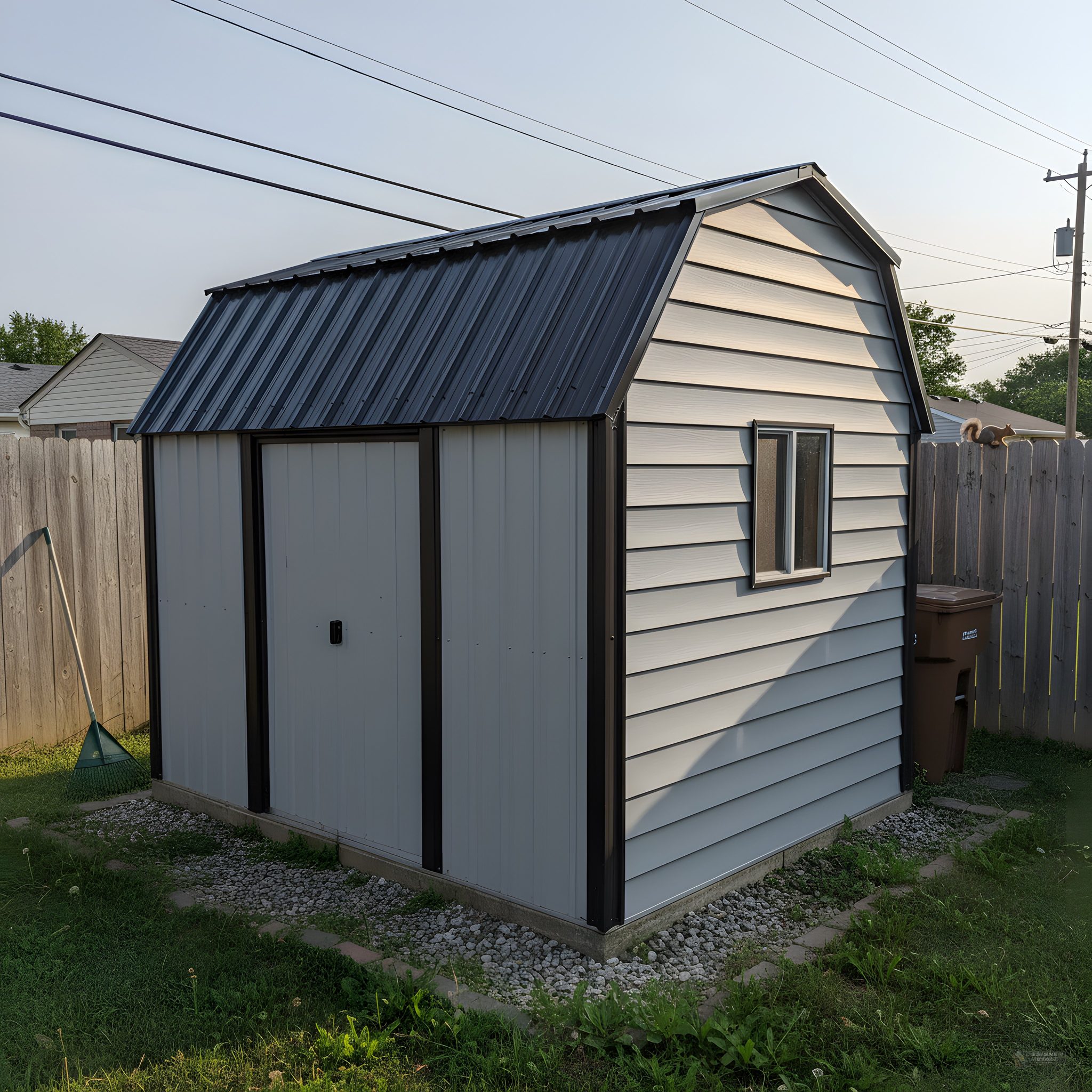 Modern storage shed